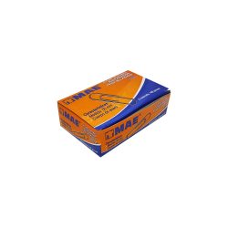 CLIP ESTANDAR MAE CSJ PAQUETE CON 100 PIEZAS NIQUELADO JUMBO