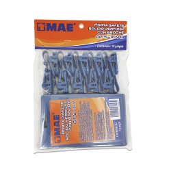 PORTAGAFETE CON BROCHE MAE GFS10VB PAQUETE CON 10 PIEZAS AZUL FORMA VERTICAL