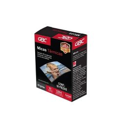 MICA TERMICA ACCO GBC M130131 PAQUETE CON 100 PIEZAS 10 MILÉSIMAS DE 6.5 X 9.5 CENTIMETROS 1204