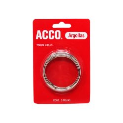 ARGOLLA METALICA ACCO P1111 PAQUETE CON 3 PIEZAS 2''