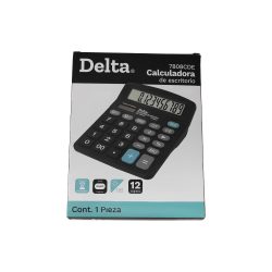 CALCULADORA DE ESCRITORIO BARRILITO DELTA 7808CDE 12 DIGITOS