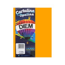 CARTULINA OPALINA DIEM BRIGHT ORO 00008 TAMAÑO CARTA 50 PIEZAS 176 GRAMOS