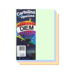 CARTULINA OPALINA DIEM PASTEL SURTIDO TAMAÑO CARTA 50 PIEZAS 176 GRAMOS