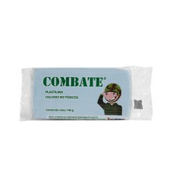 PLASTILINA EN BARRA COMBATE 180 GRAMOS AZUL CLARO
