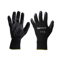GUANTE DE NYLON SURTEK GNNM CON PALMA DE NITRILO TALLA MEDIANA