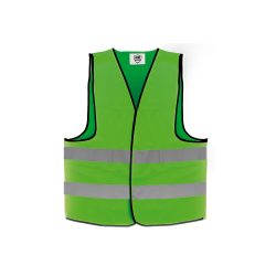CHALECO BRIGADIER DE SEGURIDAD MR SEGURIDAD SR1014-VD VERDE TALLA MEDIANA ALTA VISIBILIDAD