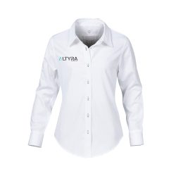 CAMISA MANGA LARGA INSTITUCIONAL ALTYRA BLANCO TALLA EXTRA GRANDE MUJER
