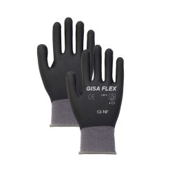 GUANTE DE NYLON GI-NF NITRILO MICROESPUMADO COLOR NEGRO TALLA 9