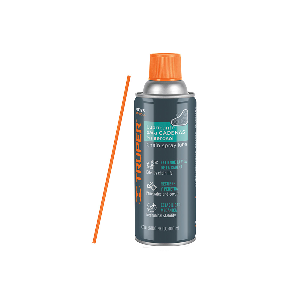 LUBRICANTE DE CADENA TRUPER WT-400CA EN AEROSOL DE 400 MILILITROS