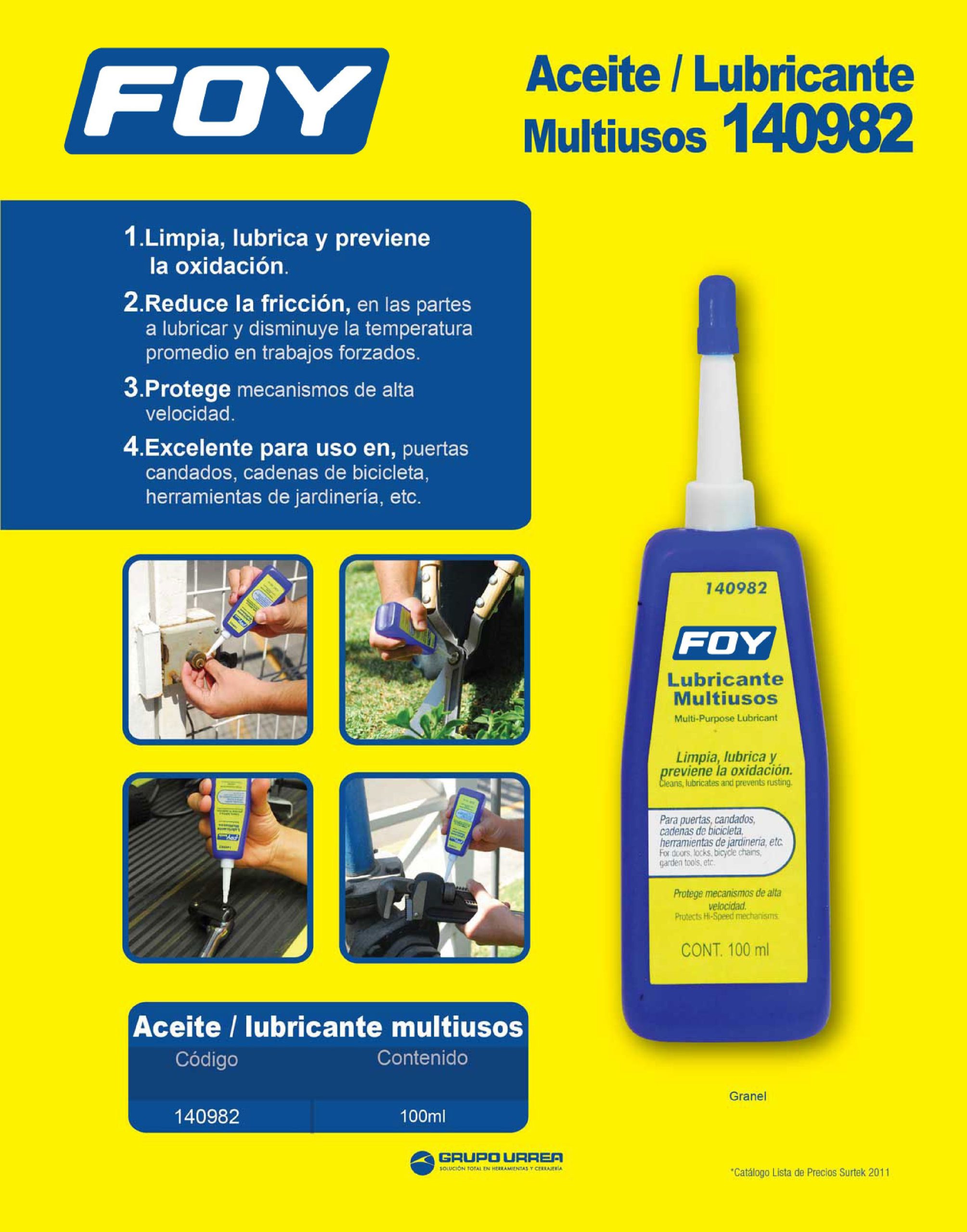 LUBRICANTE MULTIUSOS FOY 140982 100 MILILITROS - Image 2