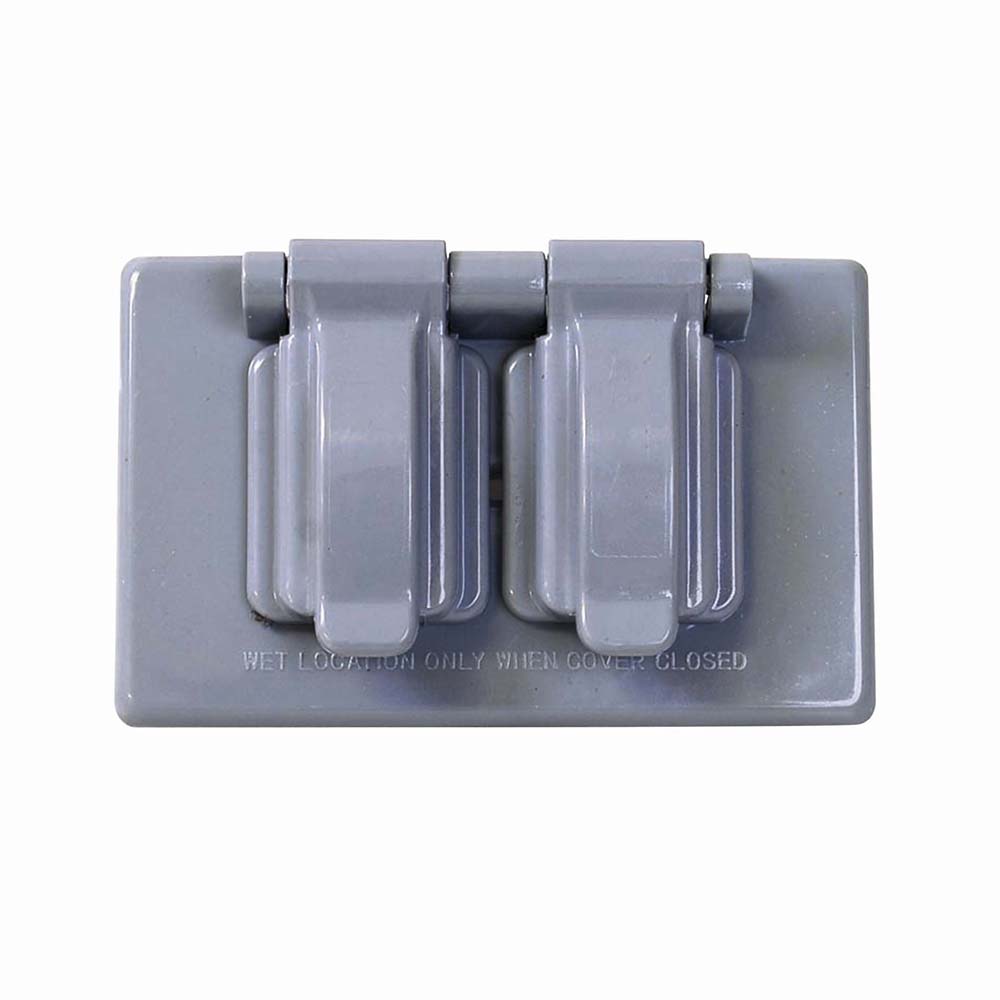 PLACA DE PLASTICO VOLTECK PPIN-DOS PARA INTEMPERIE CONTACTO DUPLEX