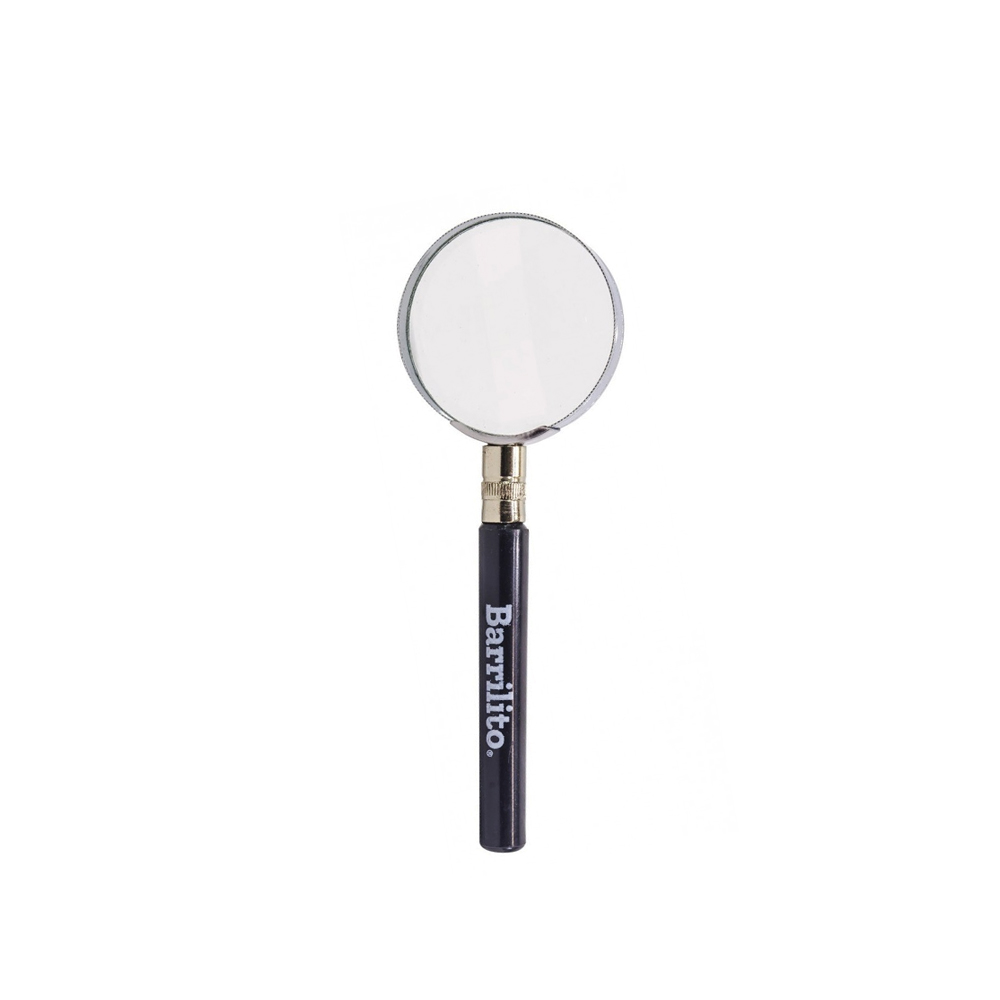 LUPA METALICA BARRILITO LB50M CON LENTE DE CRISTAL 5X