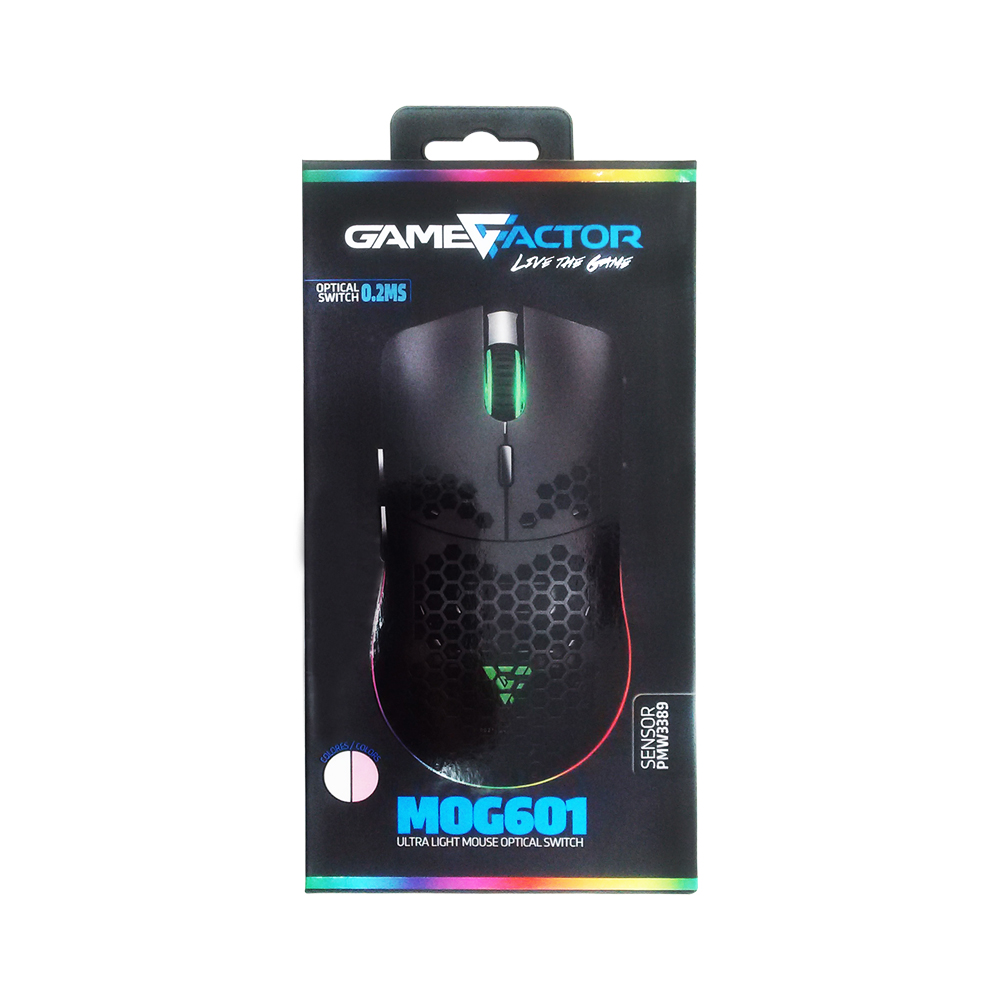MOUSE GAME FACTOR VORAGO MOG601-PK ALAMBRICO ROSA - Image 3