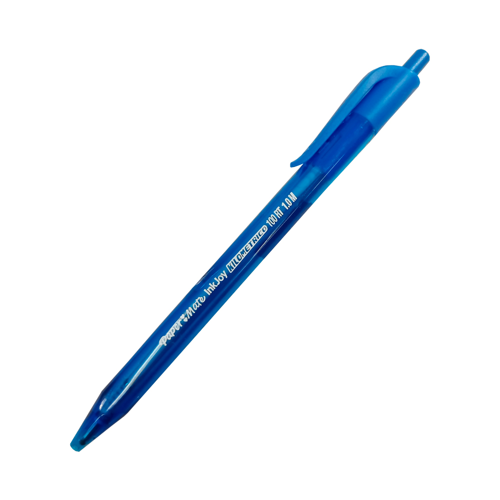 BOLIGRAFO RETRACTIL PAPER MATE KILOMETRICO INKJOY LA3567 AZUL PUNTA MEDIA 1.0 MILIMETRO - Image 2