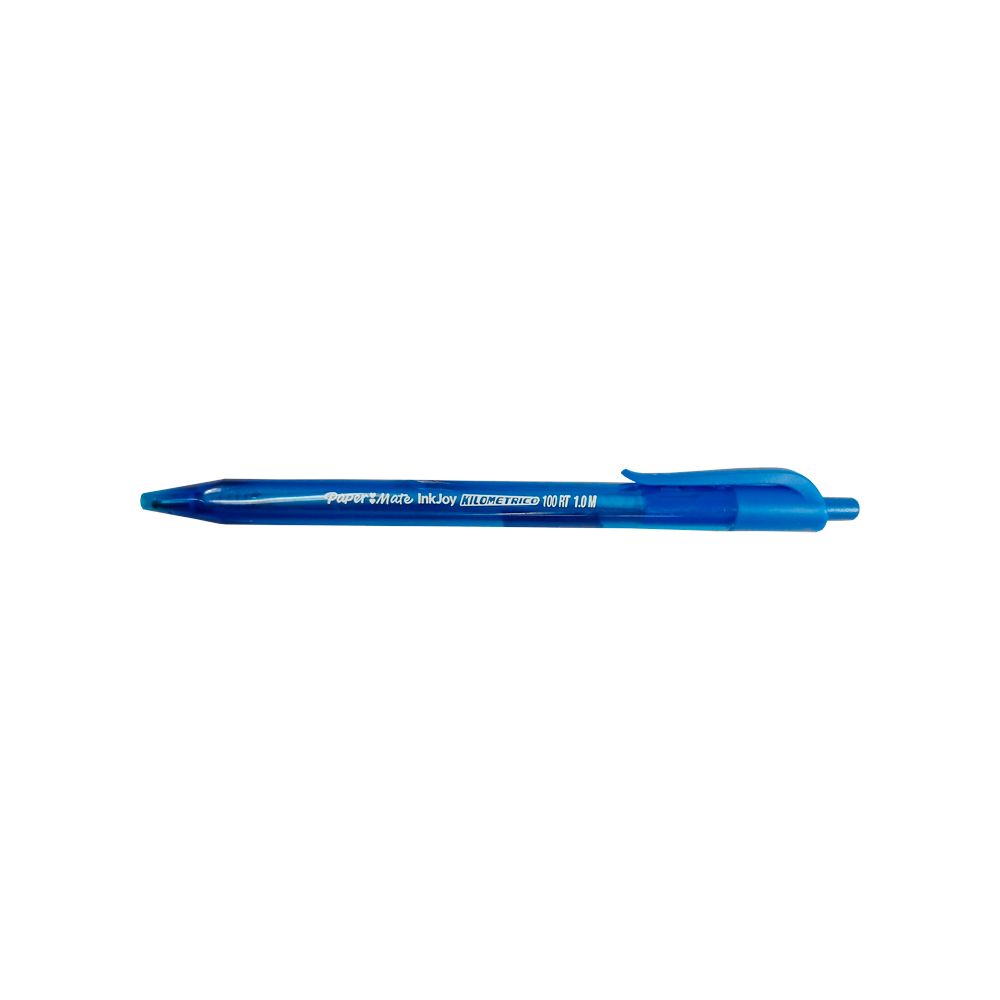 BOLIGRAFO RETRACTIL PAPER MATE KILOMETRICO INKJOY LA3567 AZUL PUNTA MEDIA 1.0 MILIMETRO - Image 3