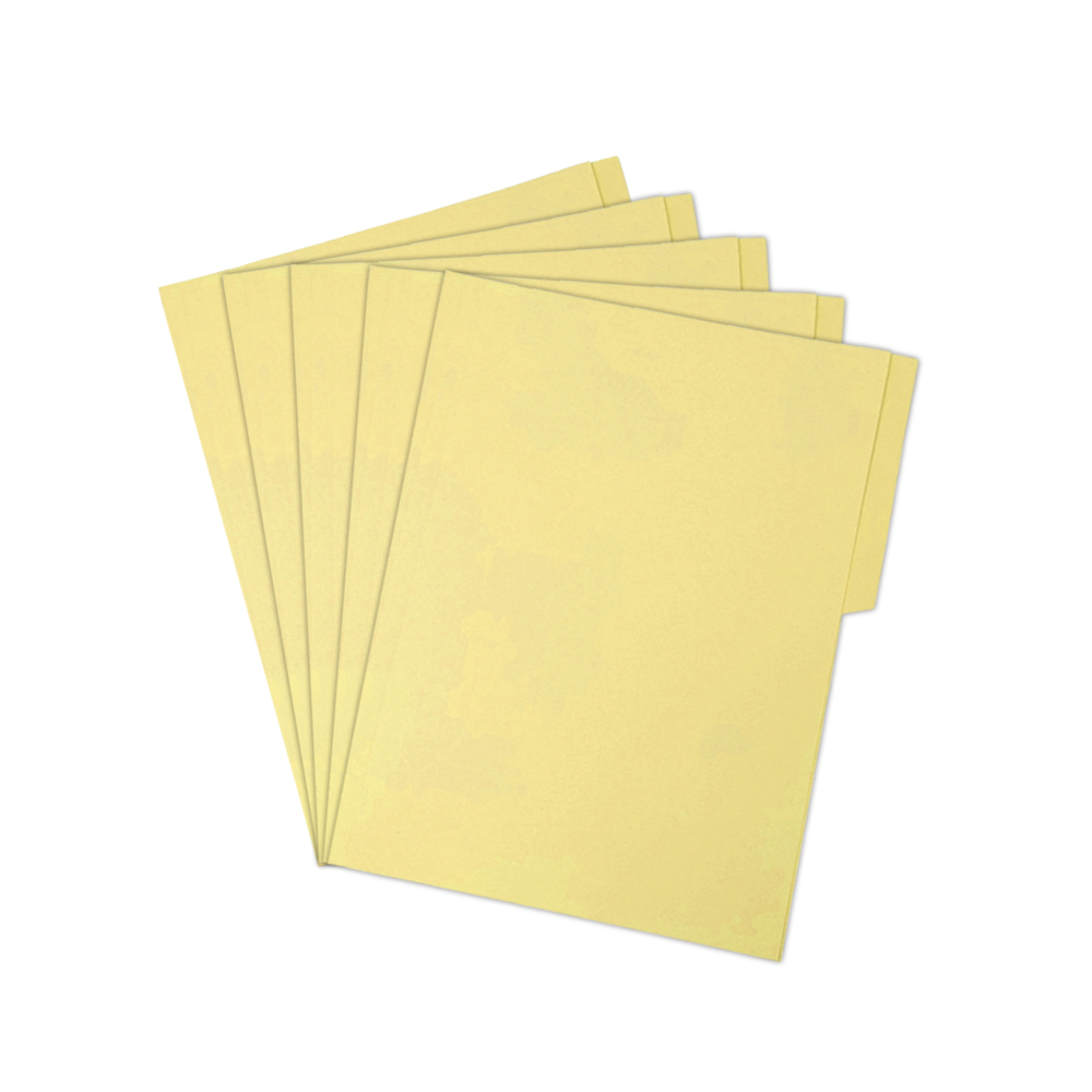 FOLDER TAMAÑO CARTA DIEM PASTEL AMARILLO 02 PAQUETE CON 100 PIEZAS 163 GRAMOS - Image 3