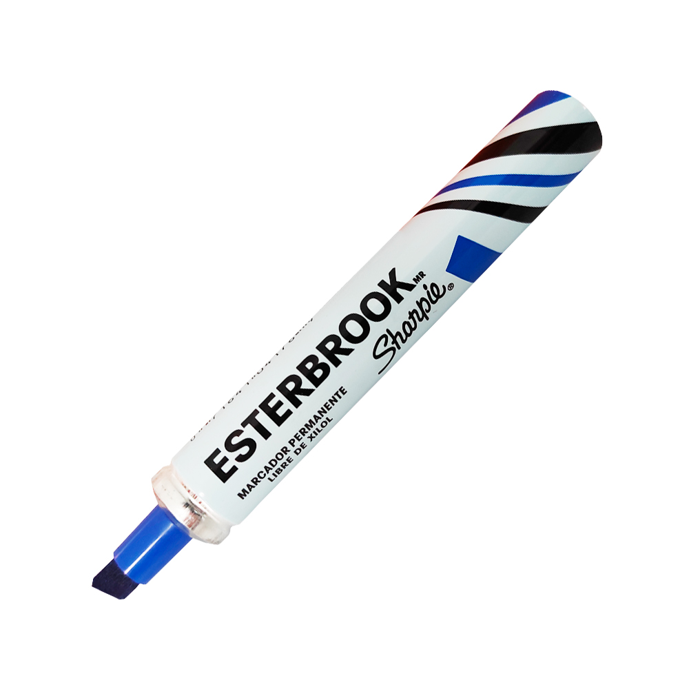 MARCADOR PERMANENTE SHARPIE ESTERBROOK M12500119024 AZUL PUNTA CINCEL - Image 2