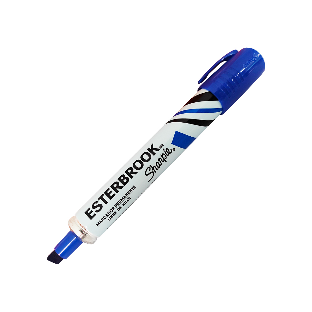 MARCADOR PERMANENTE SHARPIE ESTERBROOK M12500119024 AZUL PUNTA CINCEL - Image 3