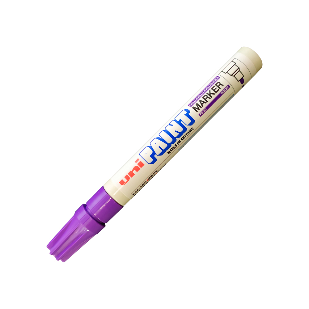 MARCADOR DE PINTURA UNI PAINT PX20 MORADO DE 2.2 A 2.8 MILIMETROS PUNTA POROSA