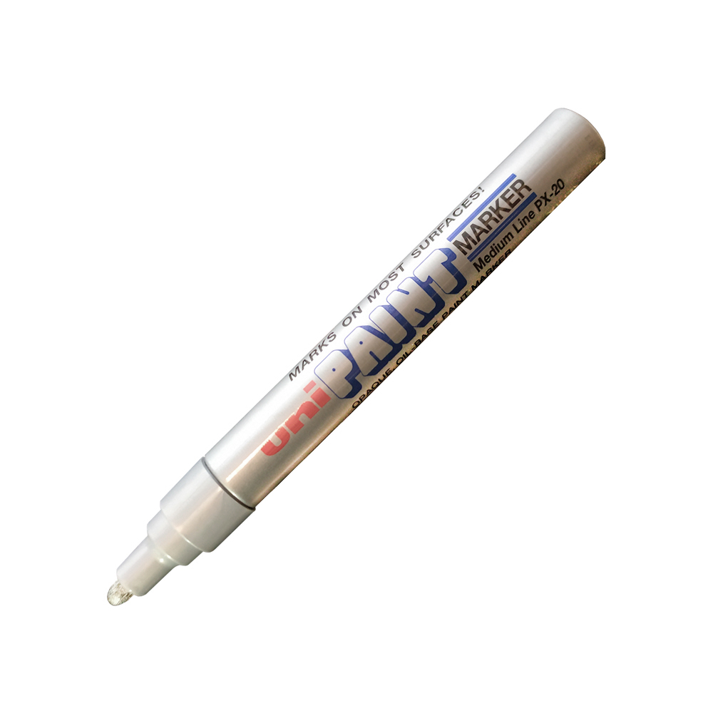 MARCADOR DE PINTURA UNI PAINT PX20 PLATA DE 2.2 A 2.8 MILIMETROS PUNTA POROSA - Image 2