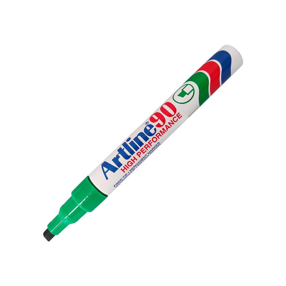 MARCADOR PERMANENTE ARTLINE EK-90V VERDE 5 MILIMETROS PUNTA CINCEL - Image 2