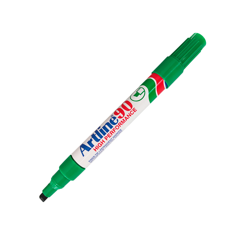 MARCADOR PERMANENTE ARTLINE EK-90V VERDE 5 MILIMETROS PUNTA CINCEL - Image 3