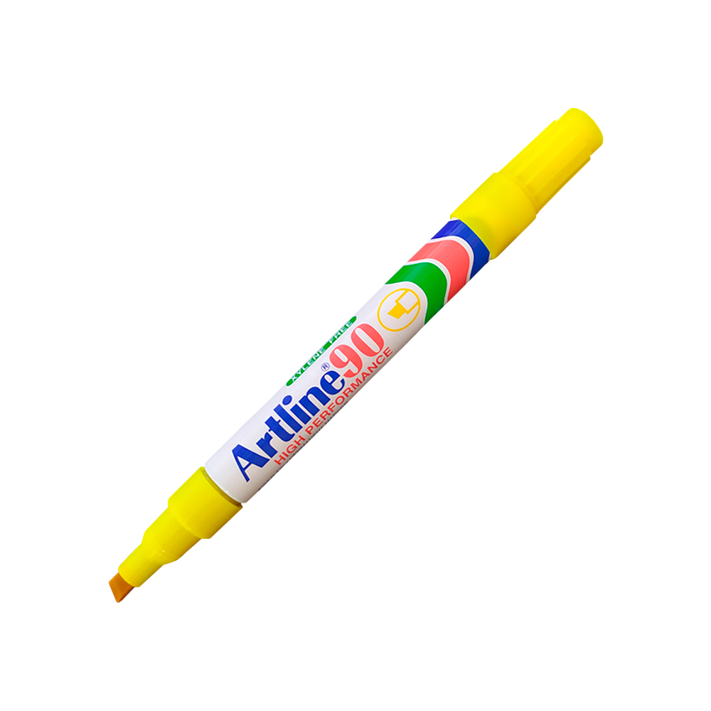 MARCADOR PERMANENTE ARTLINE EK-90AM AMARILLO 5 MILIMETROS PUNTA CINCEL - Image 3