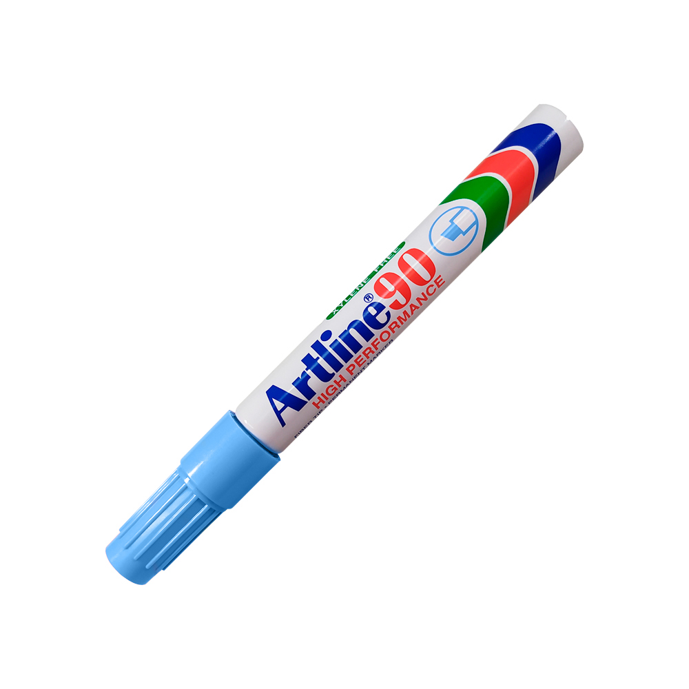 MARCADOR PERMANENTE ARTLINE EK-90AC AZUL CIELO 5 MILIMETROS PUNTA CINCEL