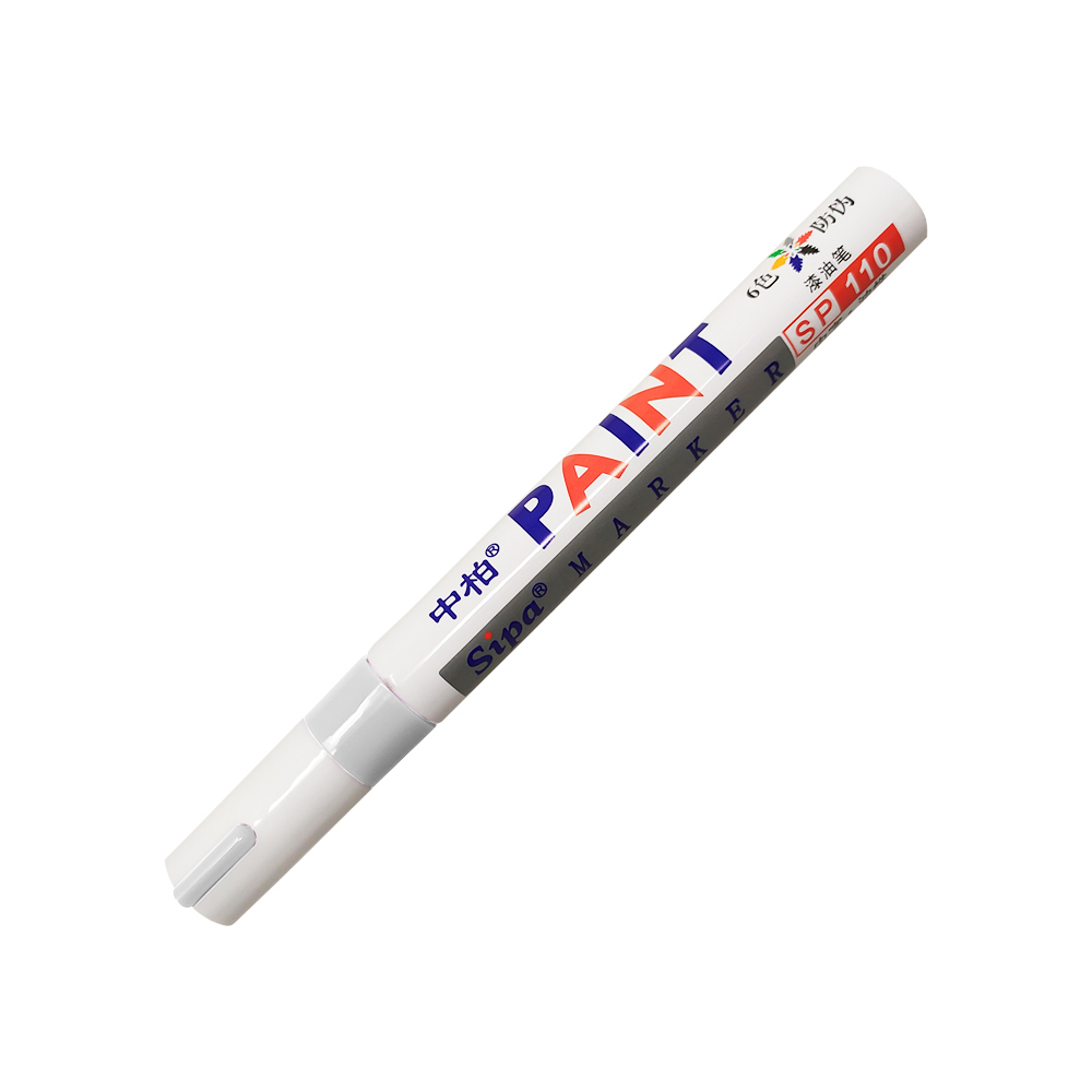 MARCADOR DE PINTURA SIPA PAINT SP110 BLANCO PUNTA POROSA TIPO BALA DE 3 MILIMETROS