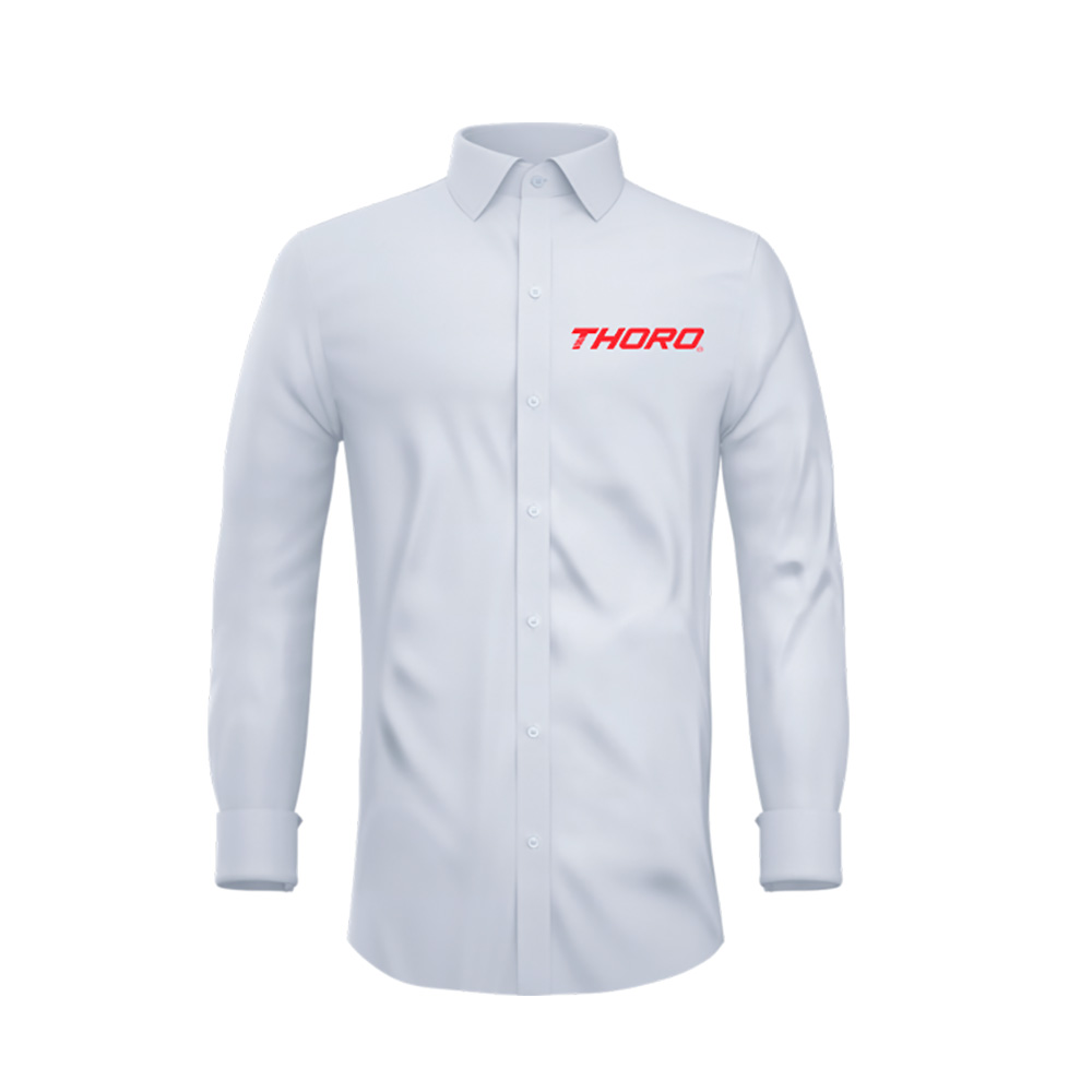 CAMISA MANGA LARGA INSTITUCIONAL THORO SUPER POP BLANCO TALLA GRANDE HOMBRE