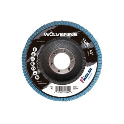 DISCO LAMINADO WEILER WOLVERINE 31344 GRANO 40 TIPO 29 ZIRCONIA 7/8'' X 4-1/2''