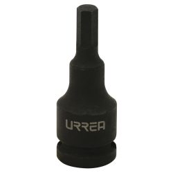 DADO DE IMPACTO URREA 7290-6M CON PUNTA HEXAGONAL MÉTRICO CUADRO DE 3/8'',6 MM