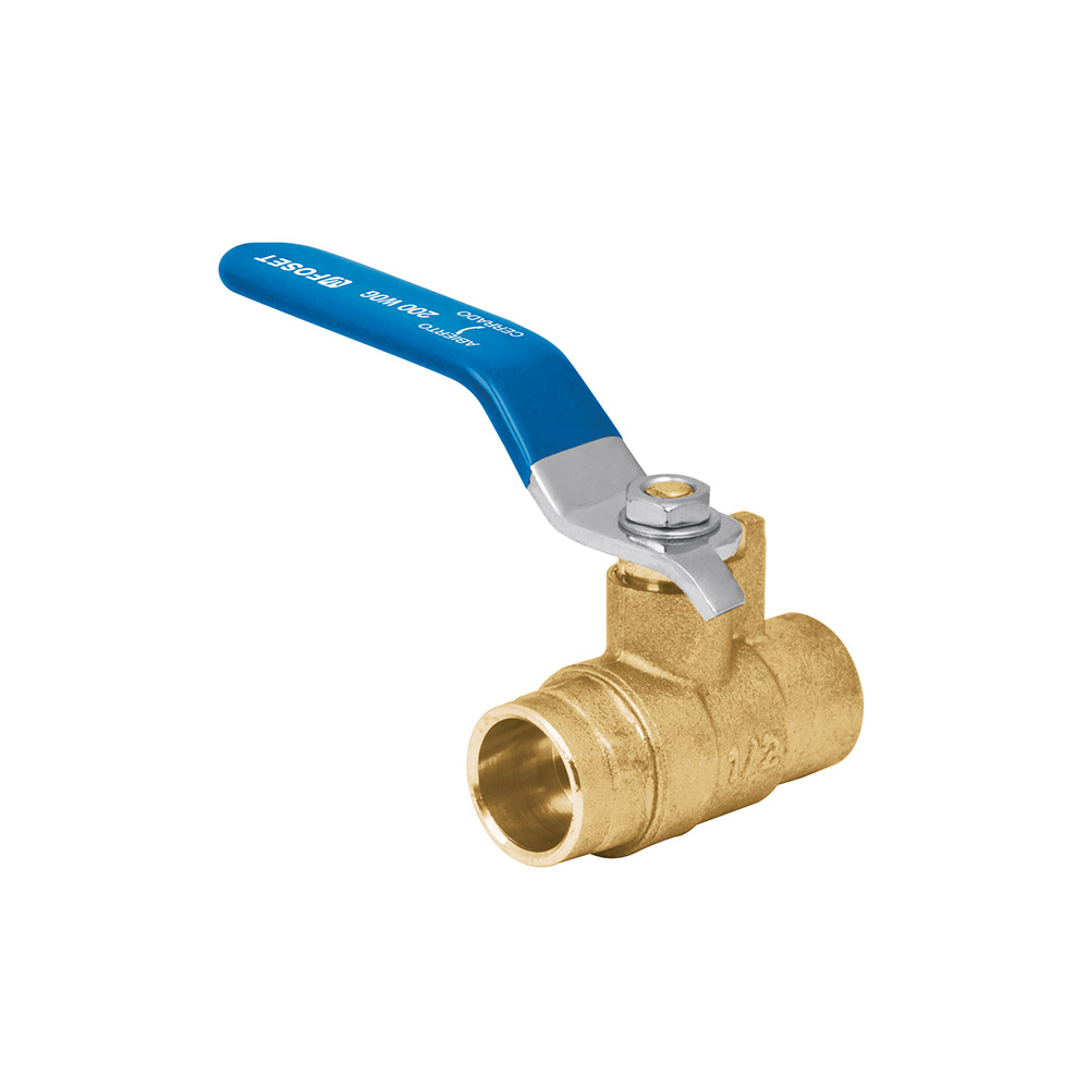 VÁLVULA DE ESFERA TRUPER FOSET ESSO-1/2 DE LATÓN SOLDABLE ½ PULGADA
