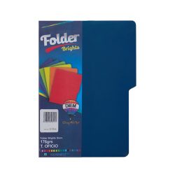 FOLDER TAMAÑO OFICIO DIEM BRIGHTS AZUL MARINO 0024 PAQUETE CON 25 PIEZAS