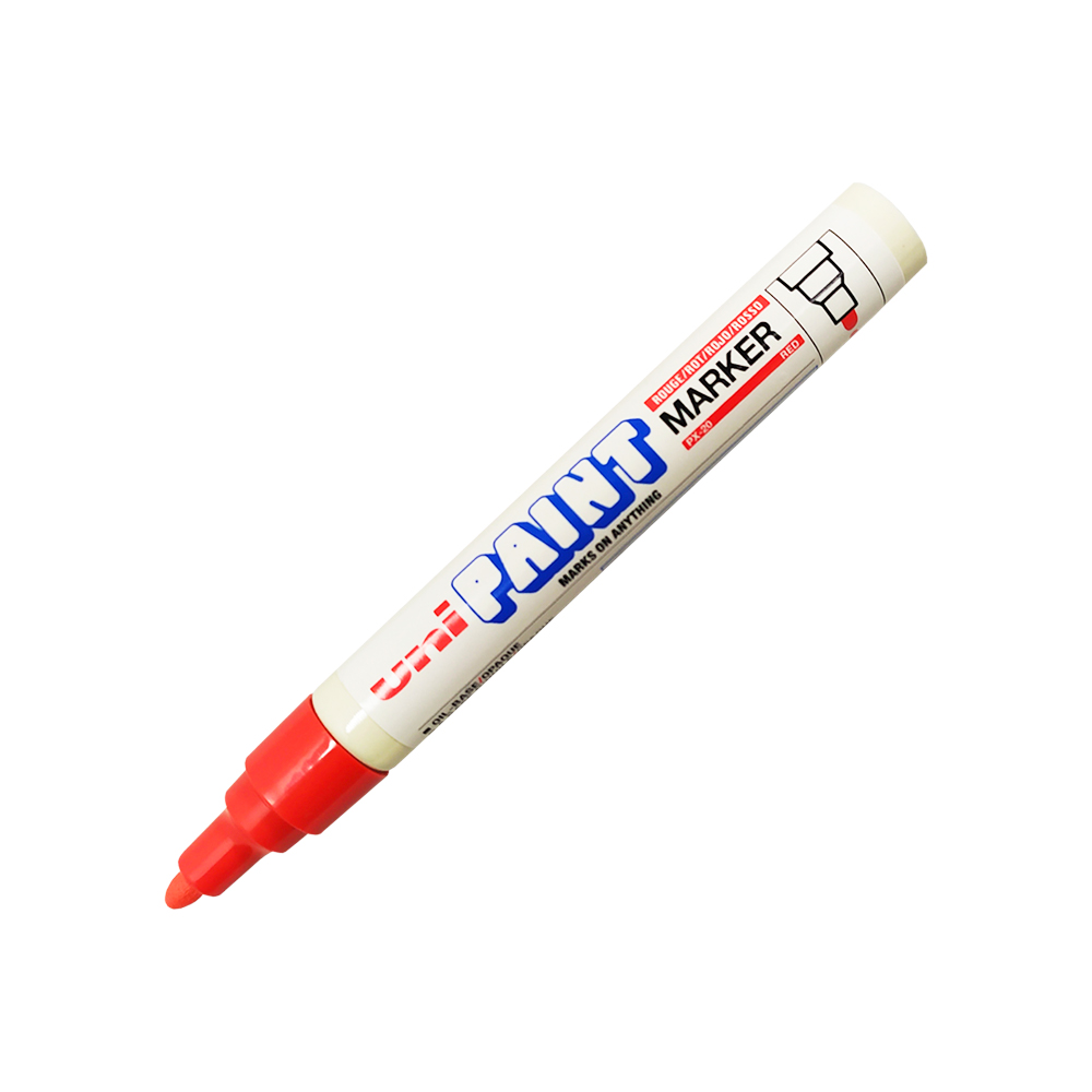 MARCADOR DE PINTURA UNI PAINT PX20 ROJO DE 2.2 A 2.8 MILIMETROS PUNTA POROSA - Image 2
