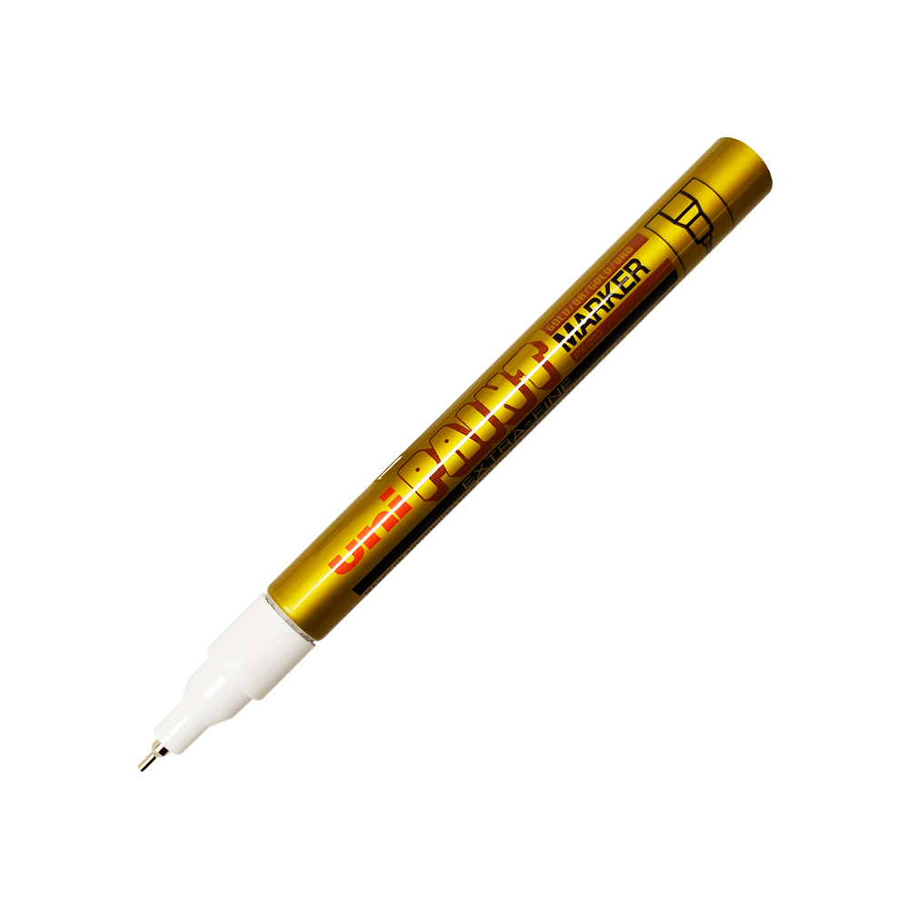 MARCADOR DE PINTURA UNI PAINT PX203 ORO DE 0.8 MILIMETROS PUNTA POROSA EXTRA FINO - Image 2