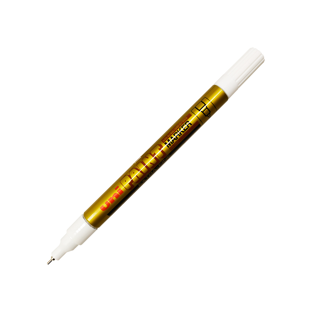 MARCADOR DE PINTURA UNI PAINT PX203 ORO DE 0.8 MILIMETROS PUNTA POROSA EXTRA FINO - Image 3