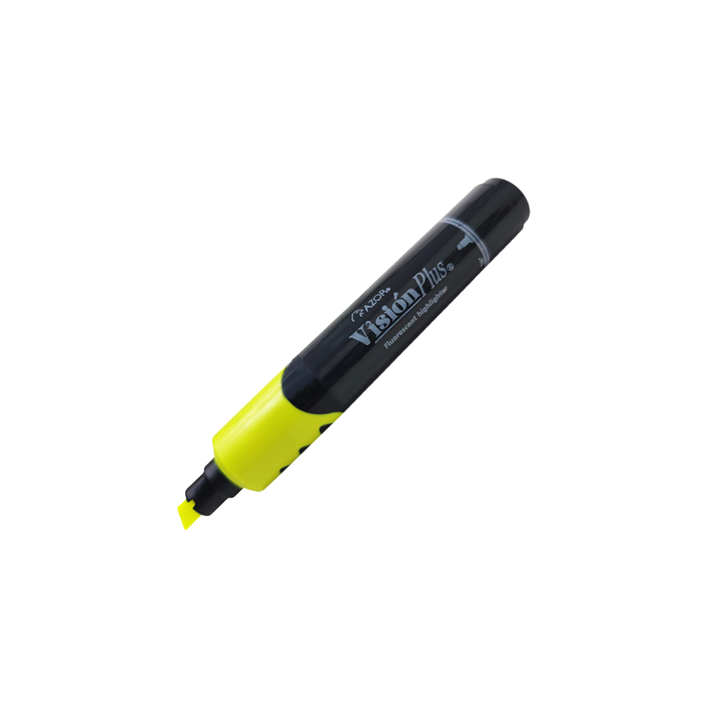 MARCADOR DE TEXTO AZOR VISION PLUS 2600AM AMARILLO PUNTA CINCEL - Image 2