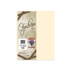 HOJA DE PAPEL OPALINA DIEM PAQUETE CON 100 PIEZAS MARFIL TAMAÑO CARTA 125 GRAMOS