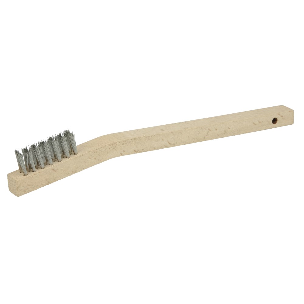 CEPILLO MANUAL DE ALAMBRE PEQUEÑO MANGO DE MADERA WEILER VORTEC PRO 44805 3 X 7 FILAS 7-1/2''X1/2''