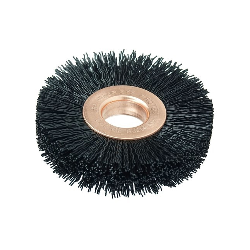 CEPILLO CIRCULAR DE NYLON 17233 WEILER DIAMETRO 2" NYLON NEGRO ONDULADO .014" ORIFICIO 1/2" - Image 2