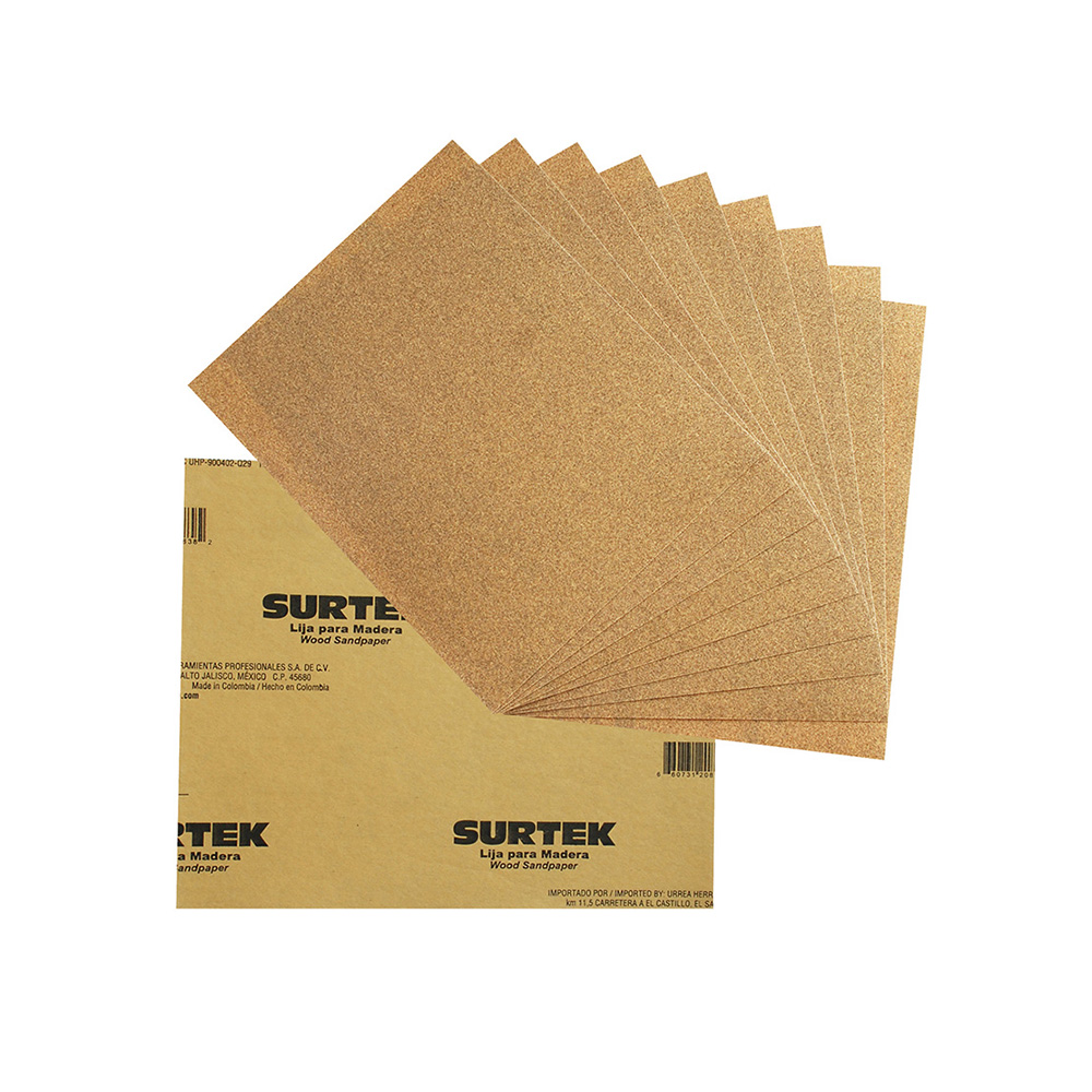 LIJA PARA MADERA SURTEK LMC180 GRANO 180 PAPEL CABINET