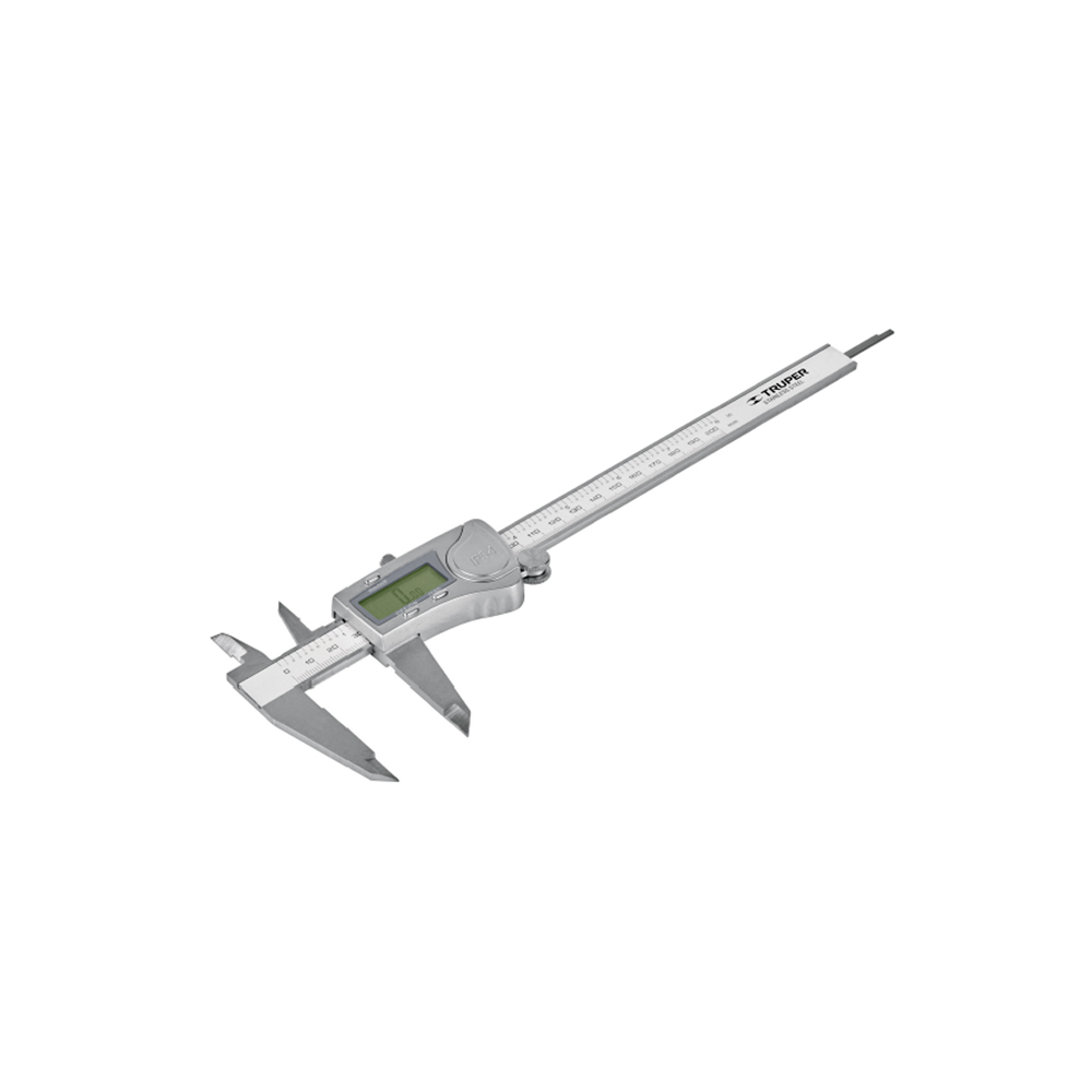 CALIBRADOR VERNIER DIGITAL STD Y MM TRUPER CALDI-6MP ACERO INOXIDABLE DE 6 ''