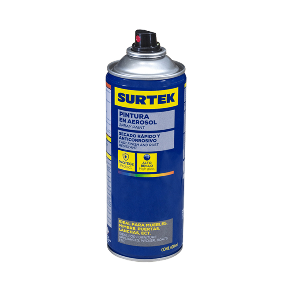 PINTURA EN AEROSOL SURTEK AEF402 NARANJA FLUORESCENTE 400 MILILITROS