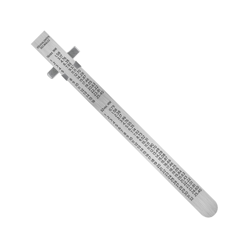 REGLA DE ACERO INOXIDABLE DE BOLSILLO DE 6 PULGADAS TRUPER RGL-15B - Image 2