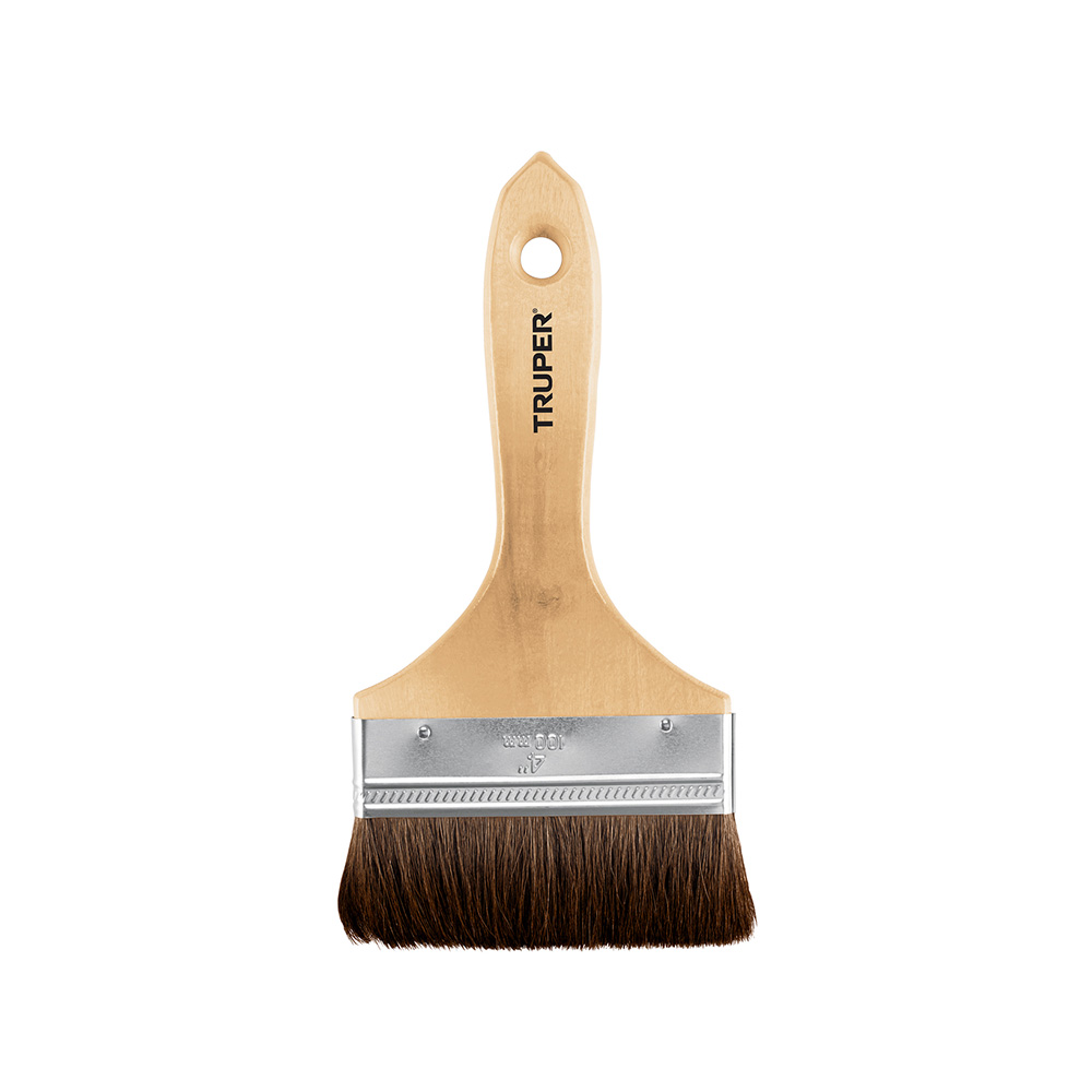BROCHA PELO DE CAMELLO TRUPER BRT-4C DE 4 PULGADAS CON MANGO DE MADERA - Image 2