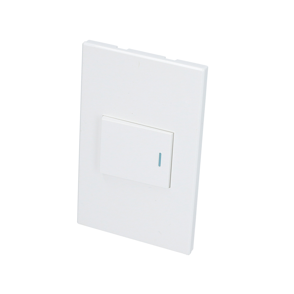 INTERRUPTOR SURTEK P620B CON APAGADOR BLANCO 1/2