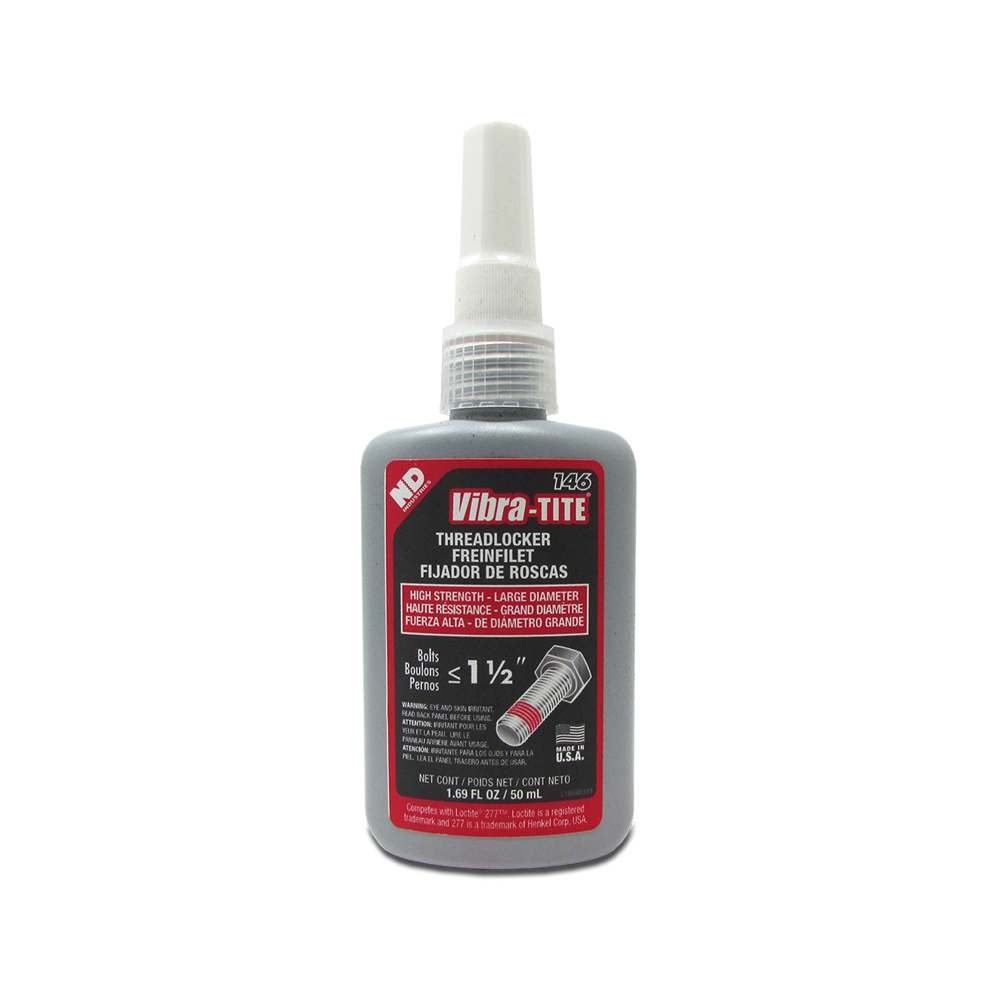 FIJADOR DE ROSCA PARA DIAMETROS GRANDES VIBRATITE 146 ROJO 50 MILILITROS