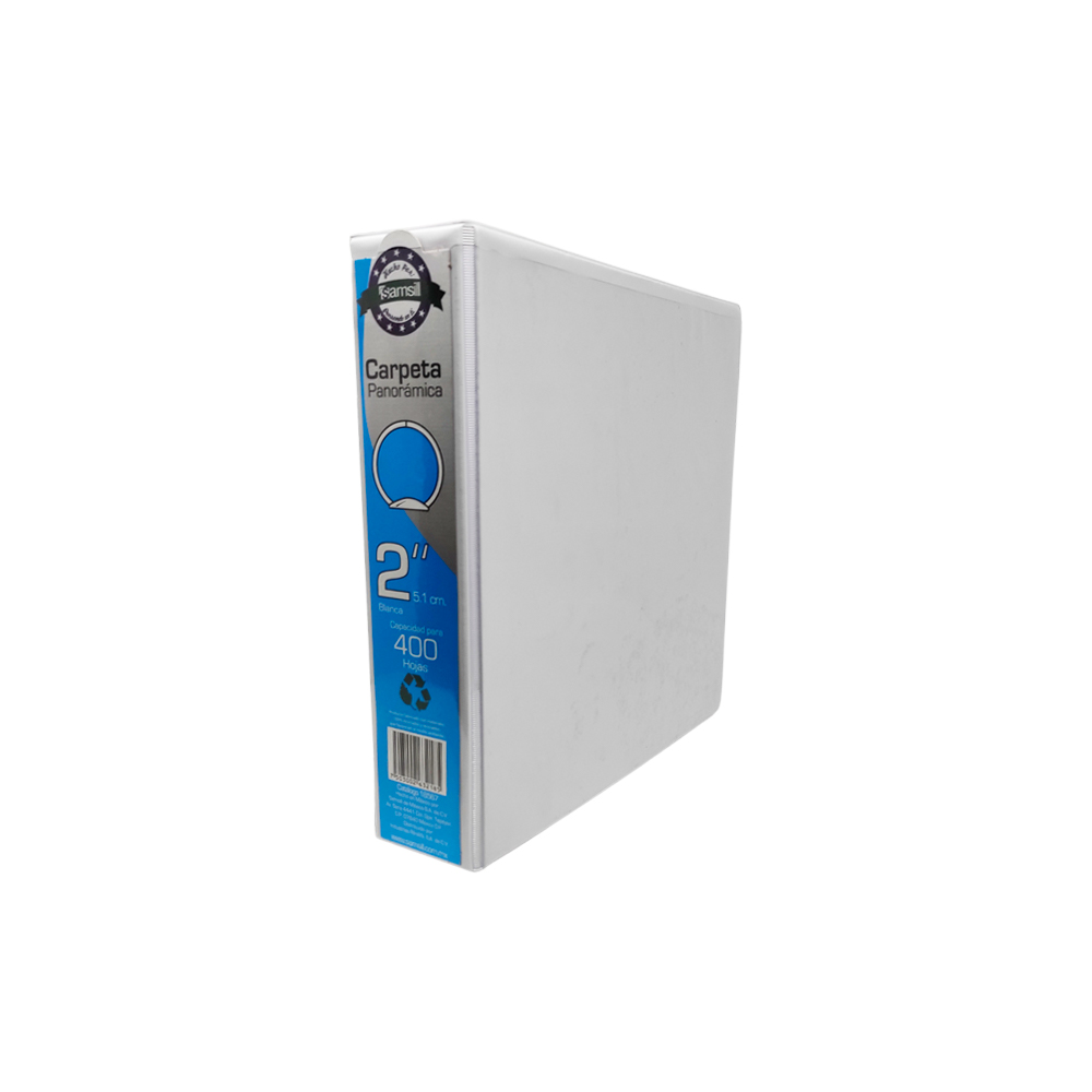 CARPETA DE VINIL SAMSILL 18567 BLANCO 2'' ARGOLLA O PANORAMICA