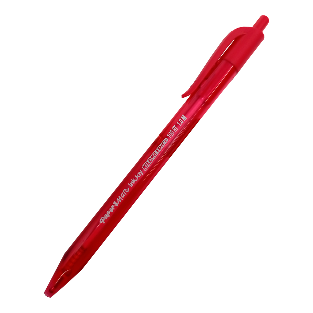 BOLIGRAFO RETRACTIL PAPER MATE KILOMETRICO LA3569 INKJOY 100RT ROJO PUNTA MEDIA 1.0 MILIMETRO - Image 2